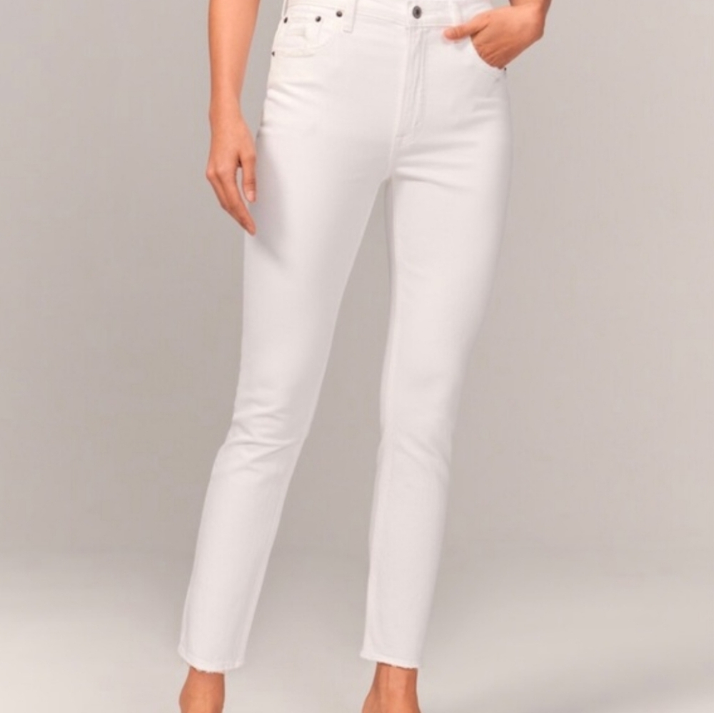 Abercrombie & Fitch - Curve Love - The Skinny High Rise - White 26/ 2